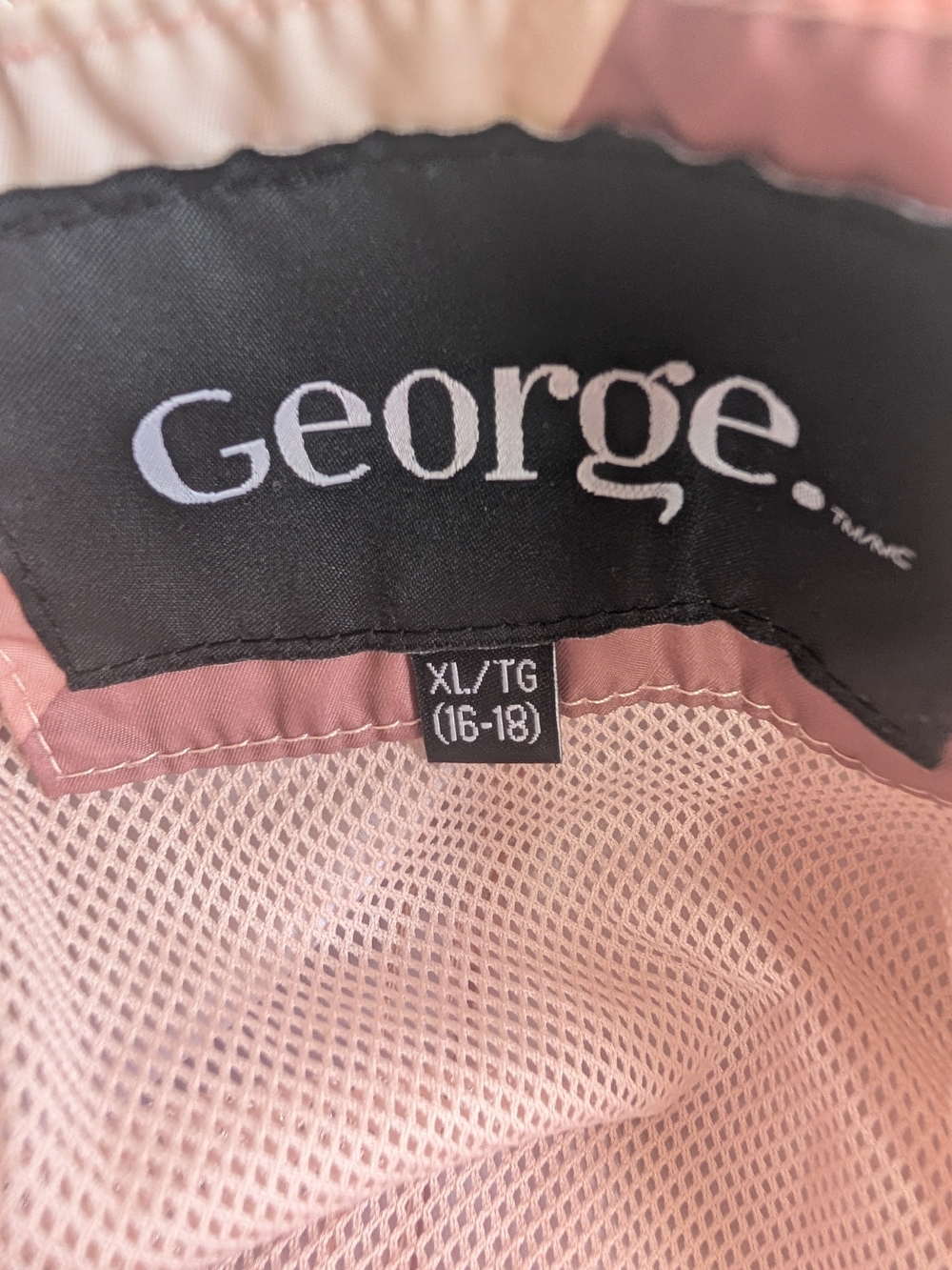 George Pink Camo Long Anorak Windbreaker Jacket Drawstring Waist - Picture 4 of 7